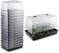 10x20 Humidity Dome with Plant Propagation Trays – 20 Pack Clone Dome - Clone Tray with Humidity Dome for Gardening, Seedling, Microgreens, Germination, Cloning, Soil, and Hydroponics