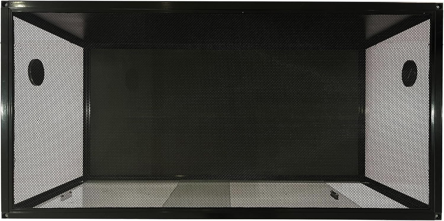 GarveeLife 120 gal Bearded Dragon Tank 4 x2 x2 ft Reptile Terrarium Enclosure with Sliding Glass Doors, Snake Enclosure Heavy Duty Top Screen Ventilation, Easy to Assemble Black