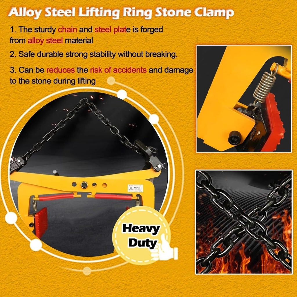 clamps Granite Slab Lifting Clamp Heavy Duty Stone Scissor Lifter Clamps for Carrying and Vertical Transport of Marble vertical(12in)