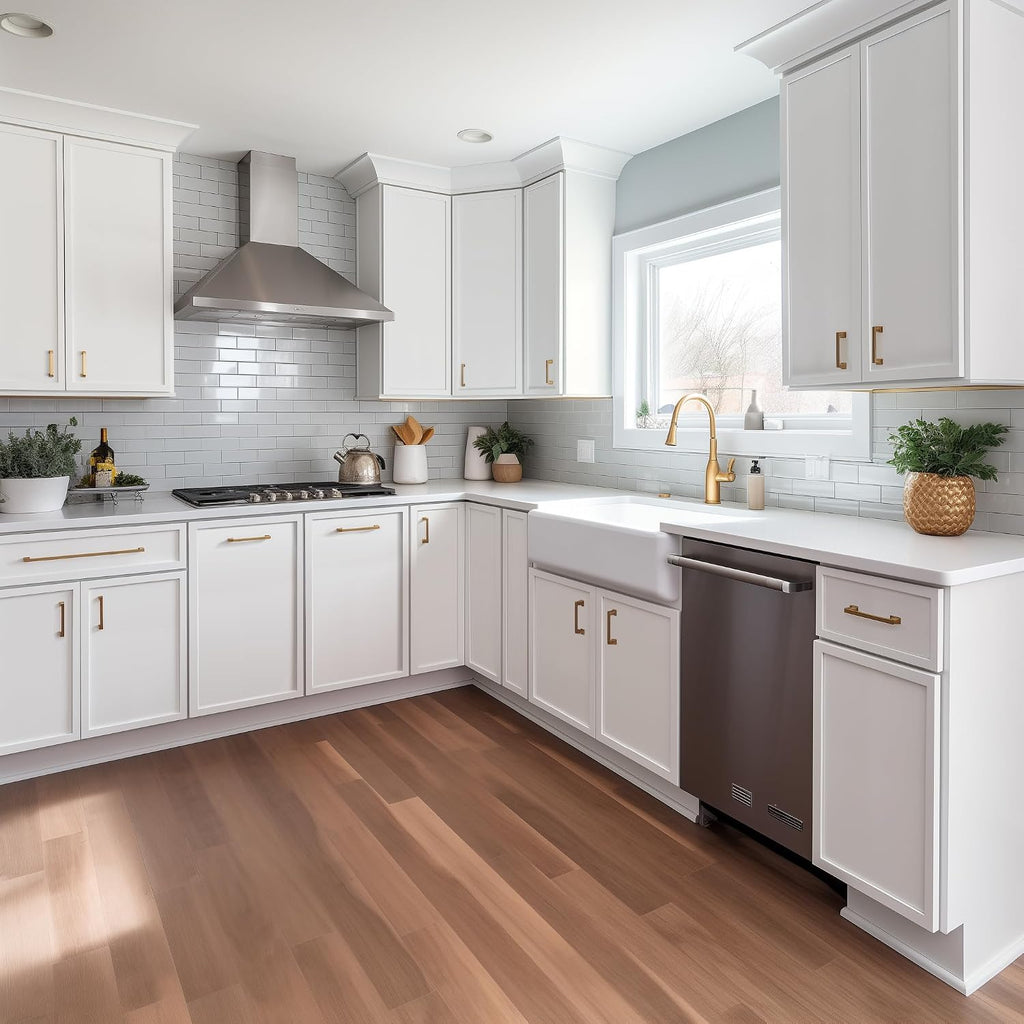33 Inch RTA Kitchen Sink Base Cabinet - Solid Wood Shaker Style Farmhouse Cabinet with Soft Close Doors, Fits 24-30 Inch Undermount Sinks, Ready to Assemble (Origami White (Slim))