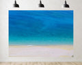 Trykid 20x10ft Turquoise Ocean Pebble Beach Backdrop Crystal Clear Water Pristine Coastal Landscape Photography Background Tropical Vacation Tapestry Party Decoration Photo Studio Prop Fabric