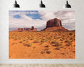 Trykid 20x10ft Red Rock Desert Backdrop Sandstone Buttes Clear Blue Sky Arid Landscape Western Scenery Photography Background Tapestry Party Decoration Photo Studio Prop Fabric