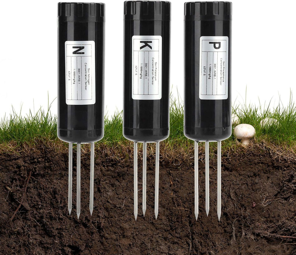01 Soil Tester | NPK Meter Sensor | Intelligent Nutrient Fertilizer Detector | Soil Tester Digital Soil Test Kit for N, P and K | Gardening Tool, 1 Pack for Garden, Lawn, Farm, Indoor & Outdoor Use
