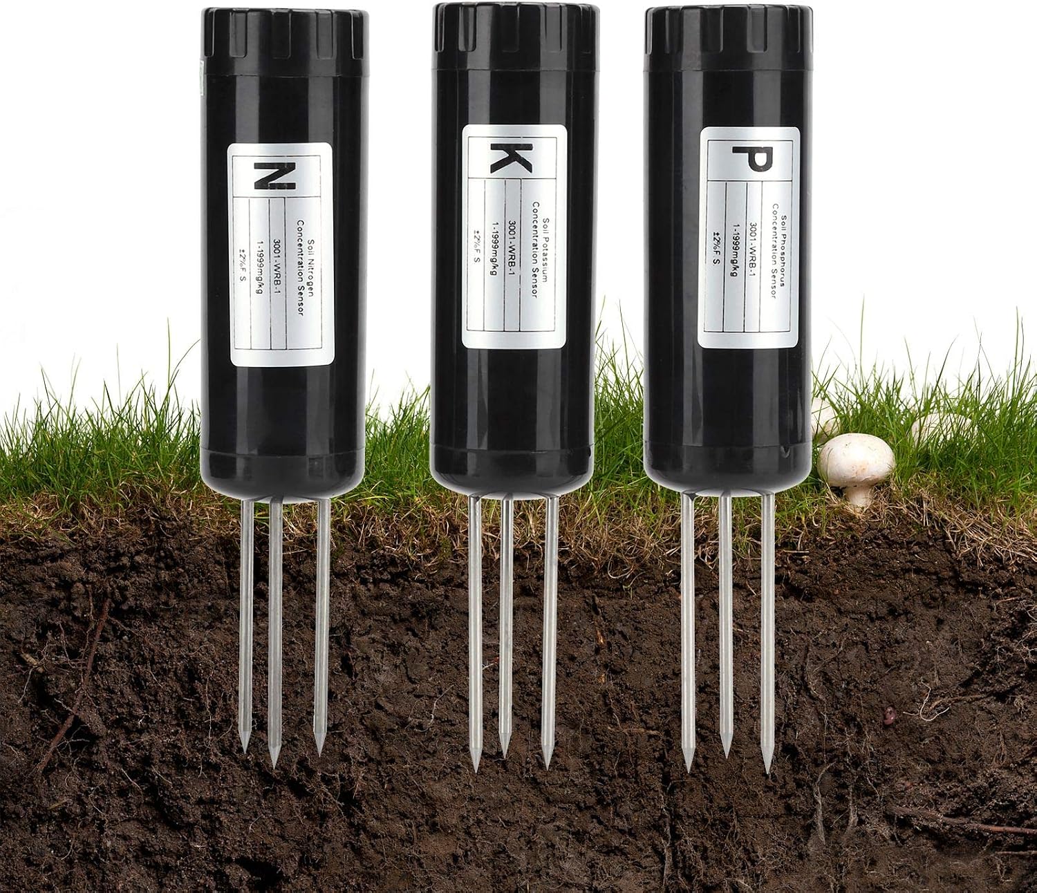 01 Soil Tester | NPK Meter Sensor | Intelligent Nutrient Fertilizer Detector | Soil Tester Digital Soil Test Kit for N, P and K | Gardening Tool, 1 Pack for Garden, Lawn, Farm, Indoor & Outdoor Use