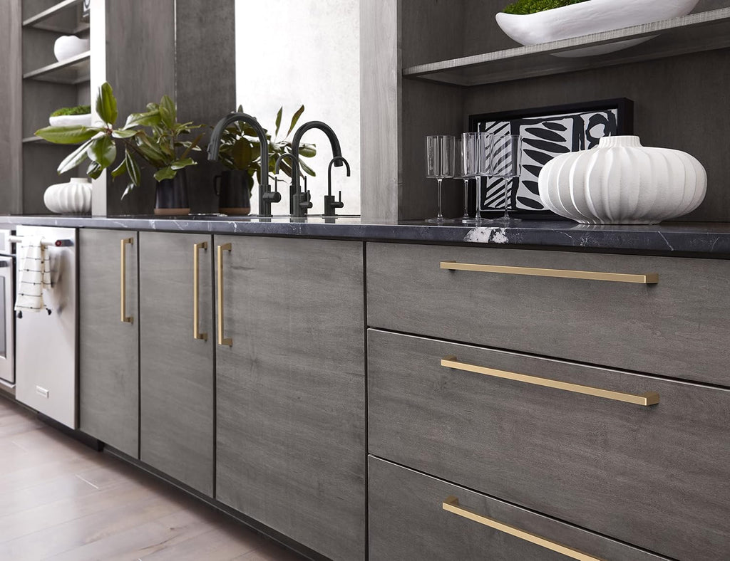 Amerock | Oversized Cabinet Hardware/Appliance Handle Pull | Champagne Bronze |18 in (457 mm) Center-to-Center Drawer Pull | Blackrock | Kitchen and Bath Hardware | Furniture Hardware
