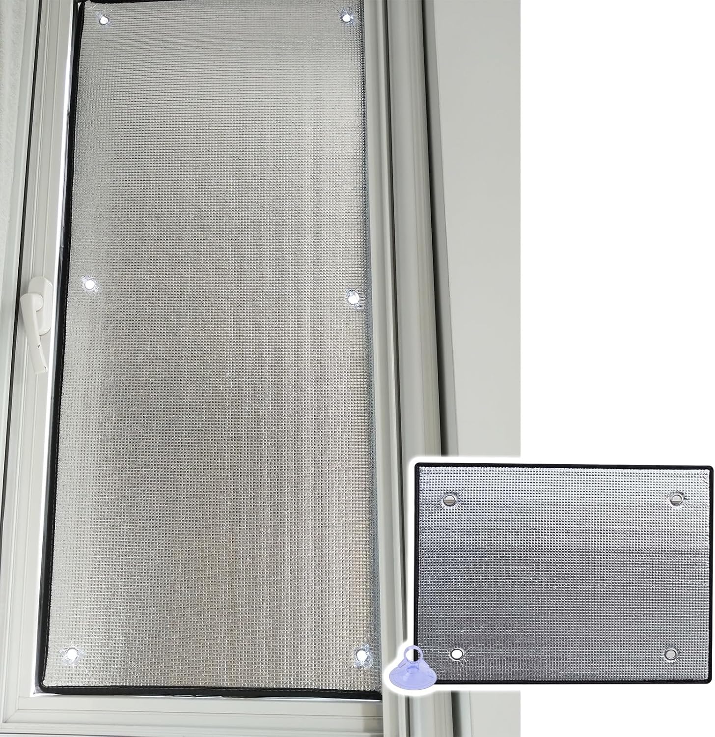Customizable 8mm Blackout Window Film - Heat Insulation & U-V Protection for Home and Car Windows 1pc(47x108in)