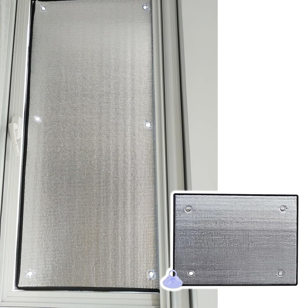 Customizable 8mm Blackout Window Film - Heat Insulation & U-V Protection for Home and Car Windows 1pc(55x118in)