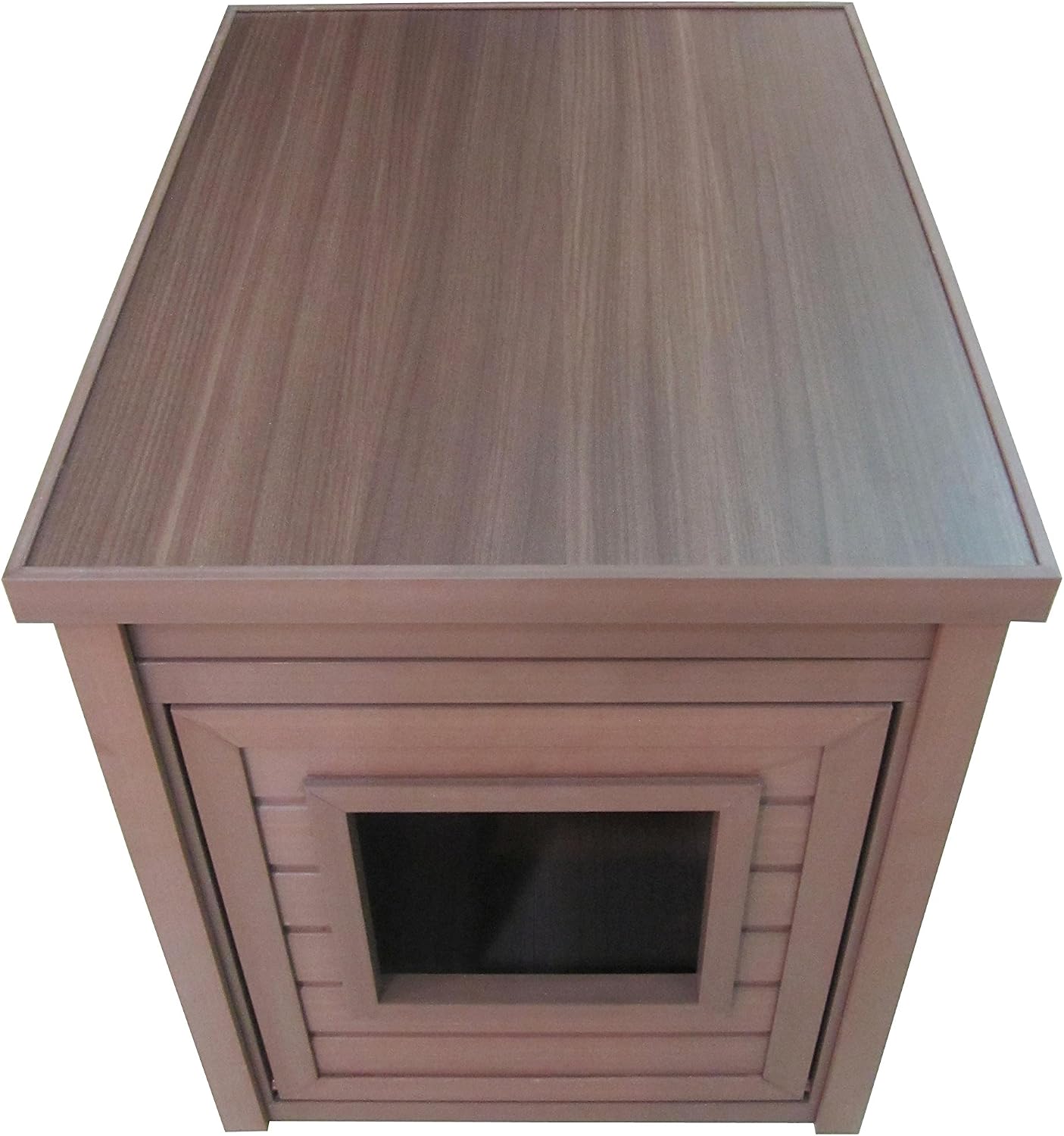 New Age Pet ECOFLEX Litter Loo Standard & Jumbo Sizes, 4 Colors, Moisture and Odor Resistant Enclosure & End Table, No‑Tools Assembly, 10 Year Warranty, Russet Brown, Standard
