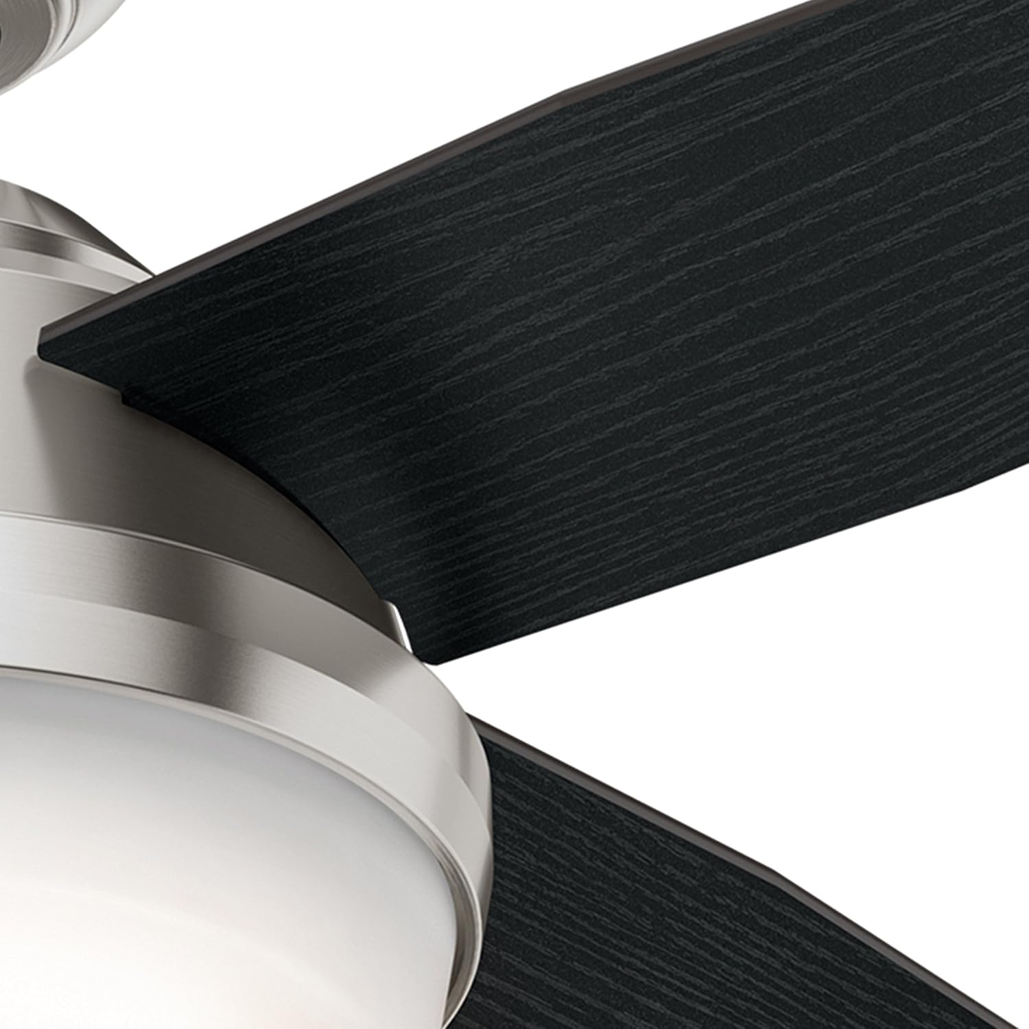 Hunter Fan 44 inch Contemporary Brushed Nickel Finish Indoor Ceiling Fan with LED Light Kit and Remote Control (Renewed)