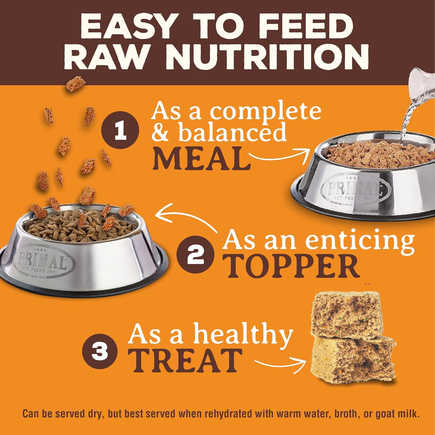 Primal Freeze Dried Dog Food Nuggets, Beef; Complete & Balanced Meal; Also Use as Topper or Treat; Premium, Healthy, Grain Free, High Protein Raw Dog Food, 14 oz (Pack of 4)