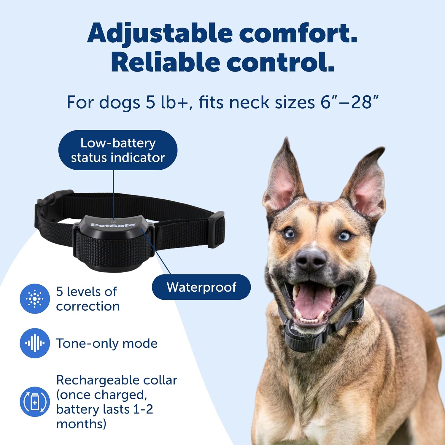 PetSafe Stay & Play Compact Wireless Fence, LCD Screen to Adjust the Circular Boundary, Secure up to 3/4 Acre Area, Use for All Your Pets, Portable System with 50 Extra Flags