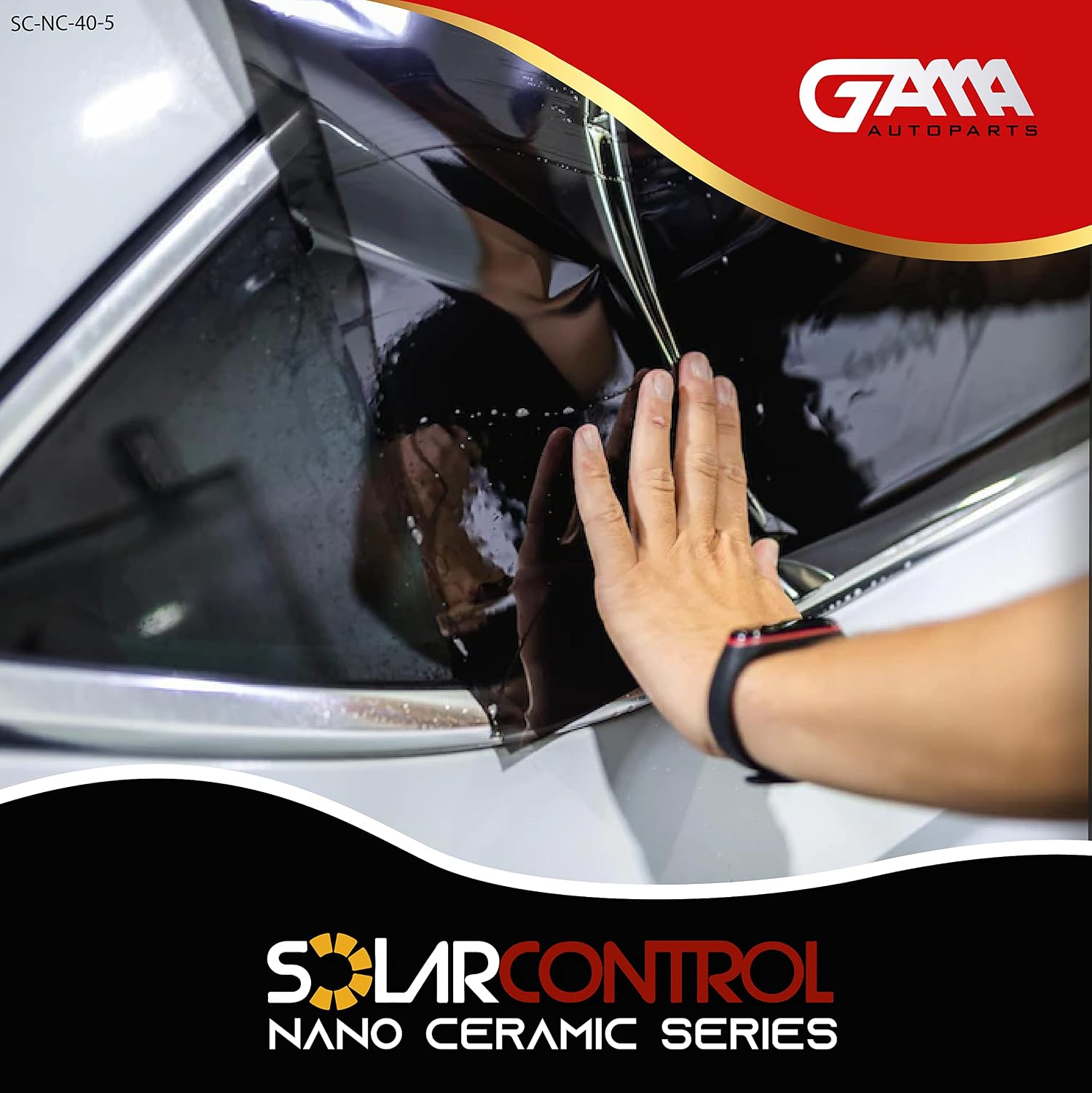 SOLARCONTROL Window Tint Car Film 2PLY 100% UV Rejection 40'' X 100FT Nano Ceramic Shade Roll Universal Fit Privacy Sun Block and Scratch Resistant 90% Infra-red Rejection IRR (5% Darkest Shade)