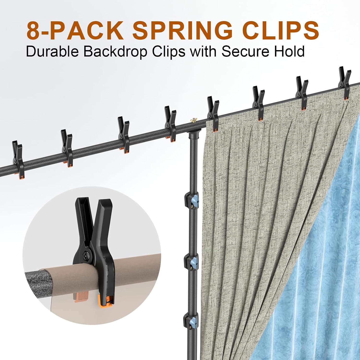 LINCO Backdrop Stand for Parties Heavy Duty Photography Video Studio Background Kit for Wedding Parties Photo Shooting (13x20 ft)