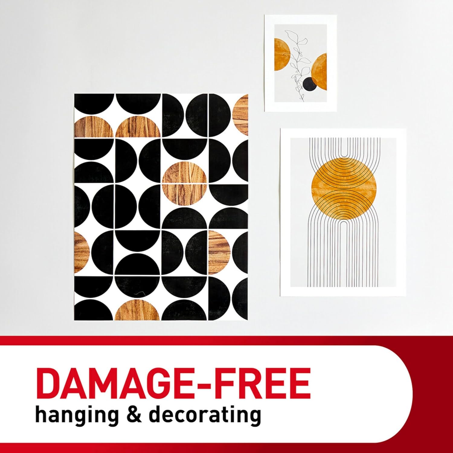 Command Poster Strips, 256 Strips Damage-Free Poster Hangers, No Tools Requried, Great for Home, Room, Wall, Office, and Dorm Decor, White Adhesive (Pack of 4)