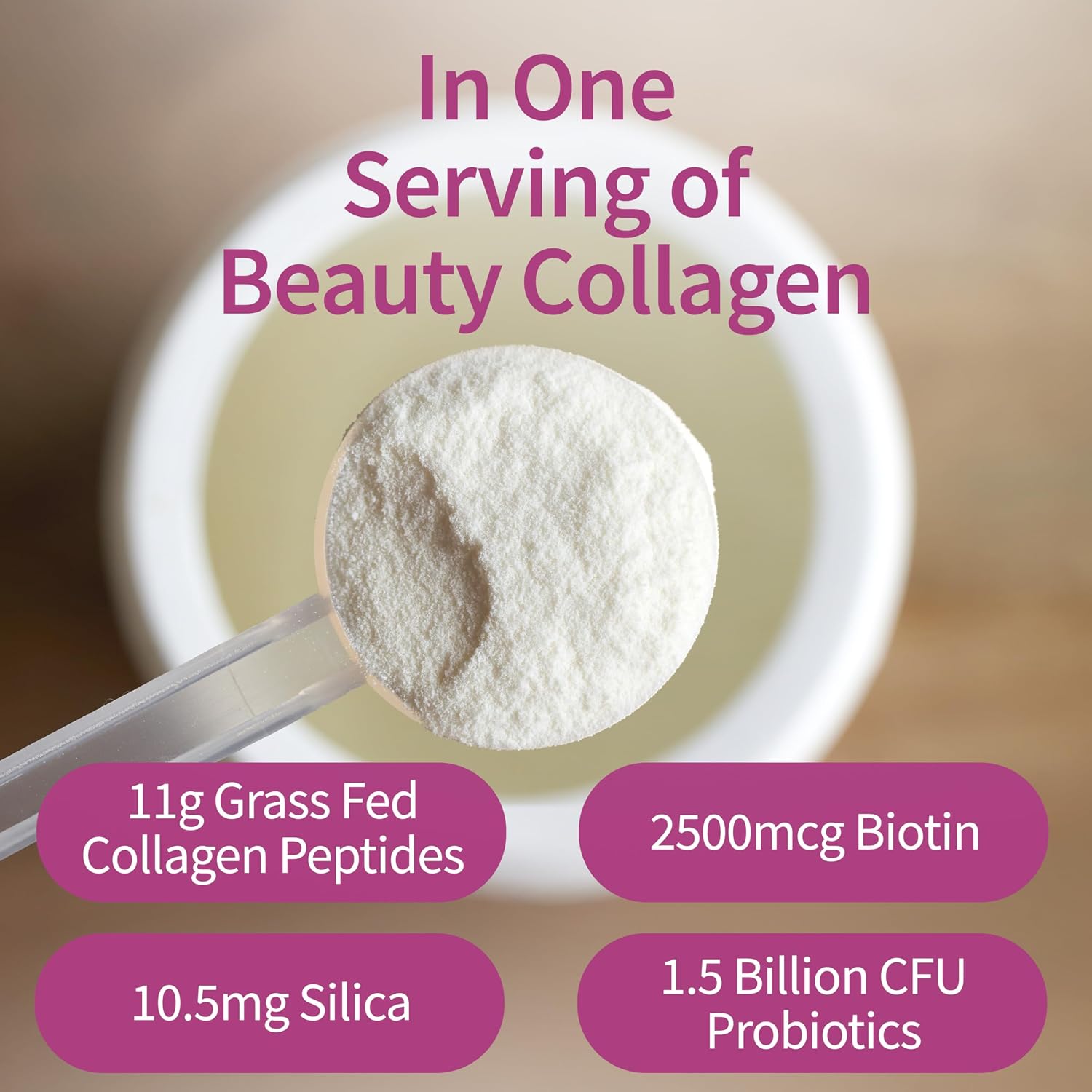 Garden of Life Grass Fed Collagen Beauty - Strawberry Lemonade, 20 Servings, Powder for Women Men Hair Skin Nails, Hydrolyzed Collagen Peptides Protein Powder Supplement (Pack of 6)