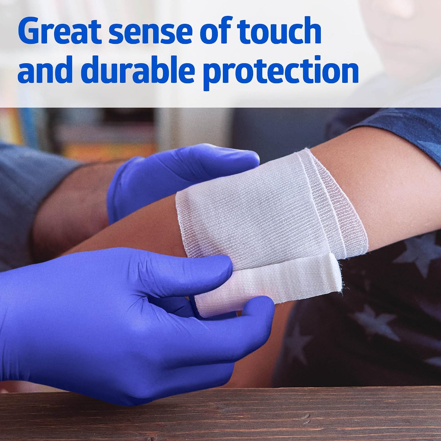 FITGUARD Medline Touch Nitrile Exam Gloves,Medium,Powder Free,Disposable,Not Made with Natural Rubber Latex,Excellent Sense of Touch for Medical Tasks,Durable for Household Chores,(Pack of 1000)