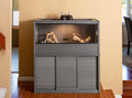 New Age Pet ECOFLEX Large Reptile Enclosure with Matching Cabinet Stand Set in Grey