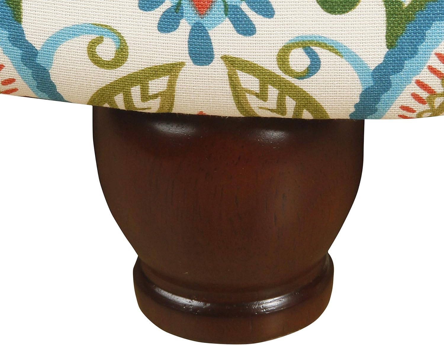 HomePop 24' Large Round Storage Ottoman - Bold Paisley