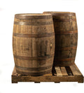 Midwest Barrel Company Authentic Bourbon/Whiskey Barrel (53 Gallon) Used Genuine American White Oak Wood Barrel for Decoration, Furniture & DIY Projects - 2 Barrels