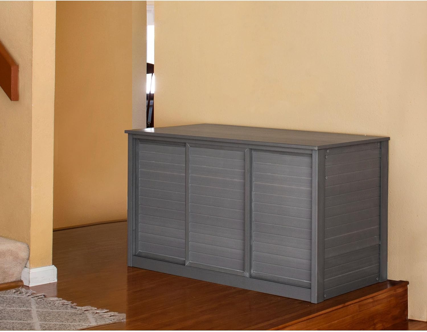 New Age Pet ECOFLEX Two Large Reptile Enclosures with Matching Stacker and Cabinet Stand Set in Grey