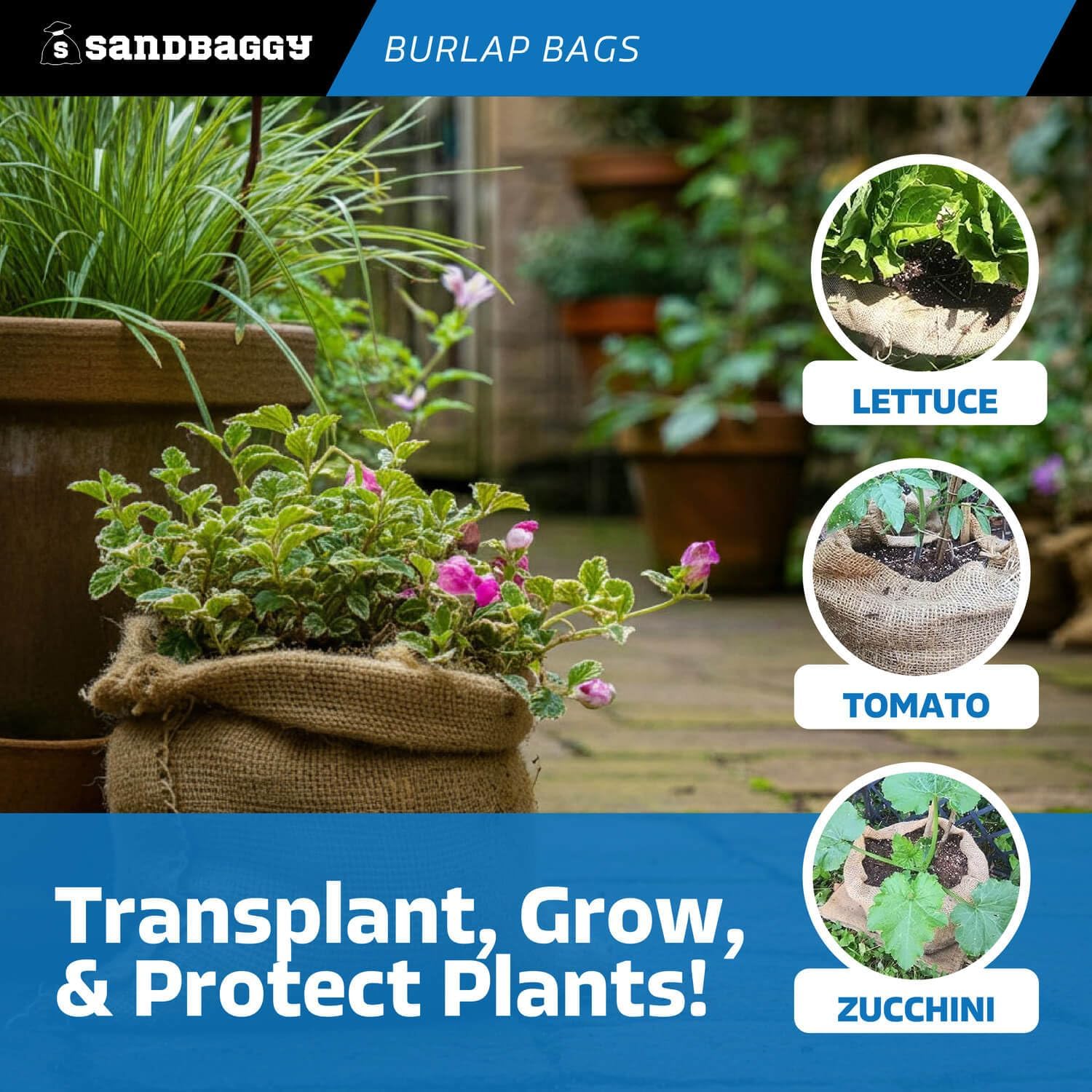 Burlap Bags 22' x 36' - Great for Planting/Gardening - Kids Sack Bag - Plant Covers - Sacks Burlap by Sandbaggy - Food Grade (Pack of 500)