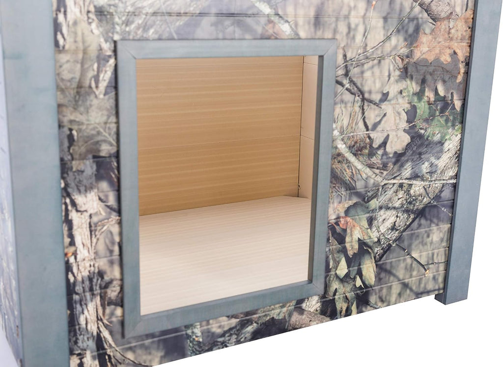 New Age Pet ECOFLEX Rustic Style Outdoor Dog House - Medium Mossy Oak (ECOH206M)