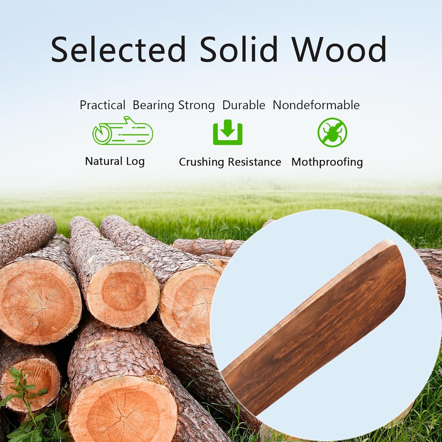 42-inch Ceiling Fan Light with Remote Control, Featuring 3 Wooden Blades, Reversible DC Motor, Timer Function, and 6-Speed Adjustment Suitable for Offices and bedrooms. Black + Walnut Color.