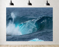 Trykid 20x10ft Turquoise Ocean Wave Backdrop Clear Dynamic Foamy Photography Background Beach Themed Tapestry Party Decoration Photo Studio Prop Fabric