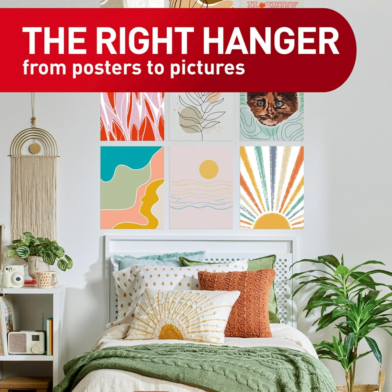 Command Poster Strips, 256 Strips Damage-Free Poster Hangers, No Tools Requried, Great for Home, Room, Wall, Office, and Dorm Decor, White Adhesive (Pack of 4)