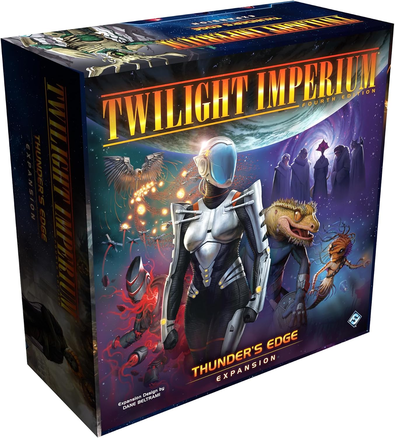 Asmodee Twilight Imperium: Thunder's Edge Board Game Expansion - New Factions, Planets, Galactic Events & Game Mode, Sci-Fi Strategy Fun for Adults, Ages 14+, 3-8 Players, 4-8 Hour Playtime