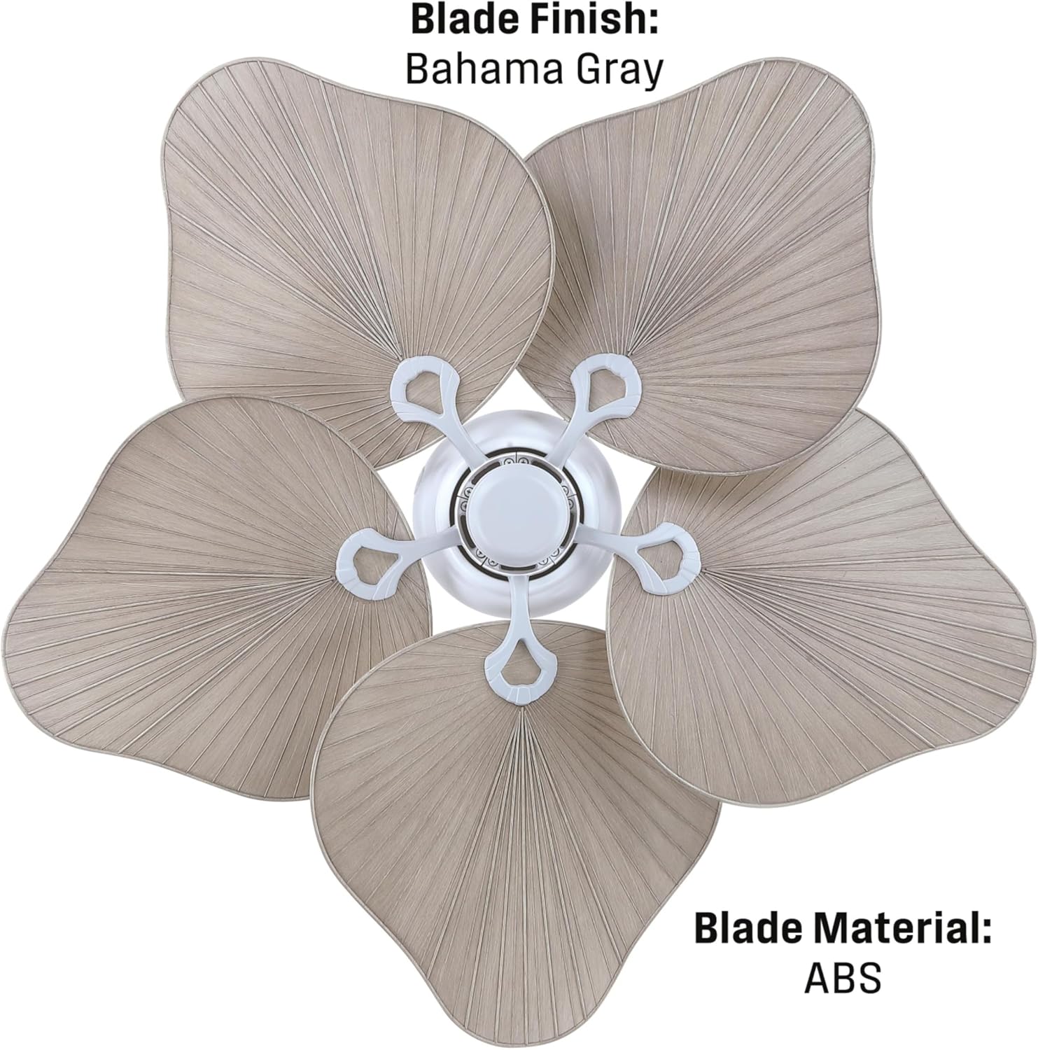 Westinghouse Lighting Oasis Tropical Ceiling Fan, 44 Inch Indoor/Outdoor Ceiling Fan with Remote Control, Matte White Finish, DC Motor