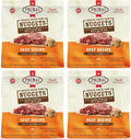 Primal Freeze Dried Dog Food Nuggets, Beef; Complete & Balanced Meal; Also Use as Topper or Treat; Premium, Healthy, Grain Free, High Protein Raw Dog Food, 14 oz (Pack of 4)