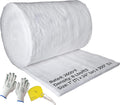SIMOND STORE Ceramic Fiber Insulation Blanket - 1' x 24' x 300' (25'), 8# 2600F, High Temperature Insulation Baffle for Fireplace, Stove, Pizza Oven, Forge, Furnace, Kiln, Chimney, Boiler, Dishwasher