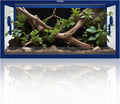 Phailozoo 50 Gallon Reptile Enclosure, Colorful Aluminum Frames Reptile Tank Assemble Within 6 Steps, Rust Proof Mesh Top for Air Circulation & Light Penetration, Dual Grommets for Multiple Wire Use