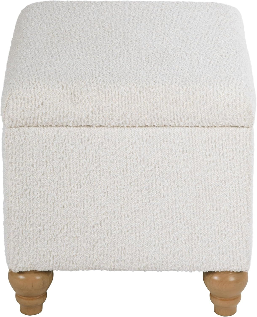 HomePop 22' Medium Rectangular Storage Ottoman - Cream Boucle