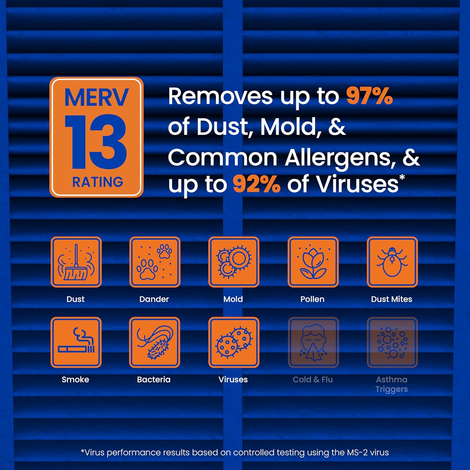 Genuine AprilAire 413 Replacement Filter for AprilAire Whole House Air Purifiers - MERV 13, Healthy Home Allergy, 16x25x4 Air Filter (Pack of 8)