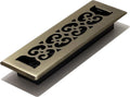 Decor Grates SPH210 Scroll Design Floor Register, 2x10 Inches, Antique Brass Finish (Pack of 8)
