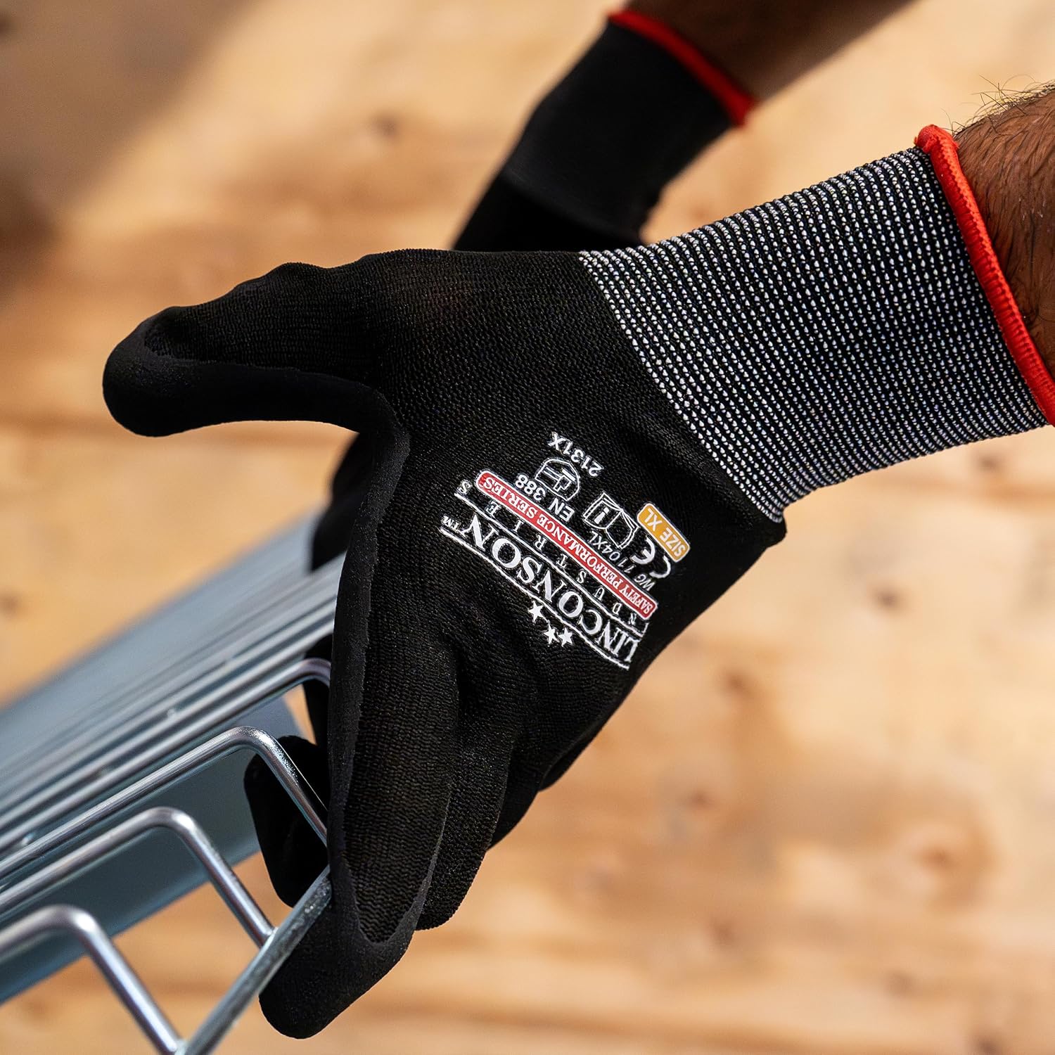 linconson 12 Pack Safety Performance Series Construction Mechanics Work Gloves