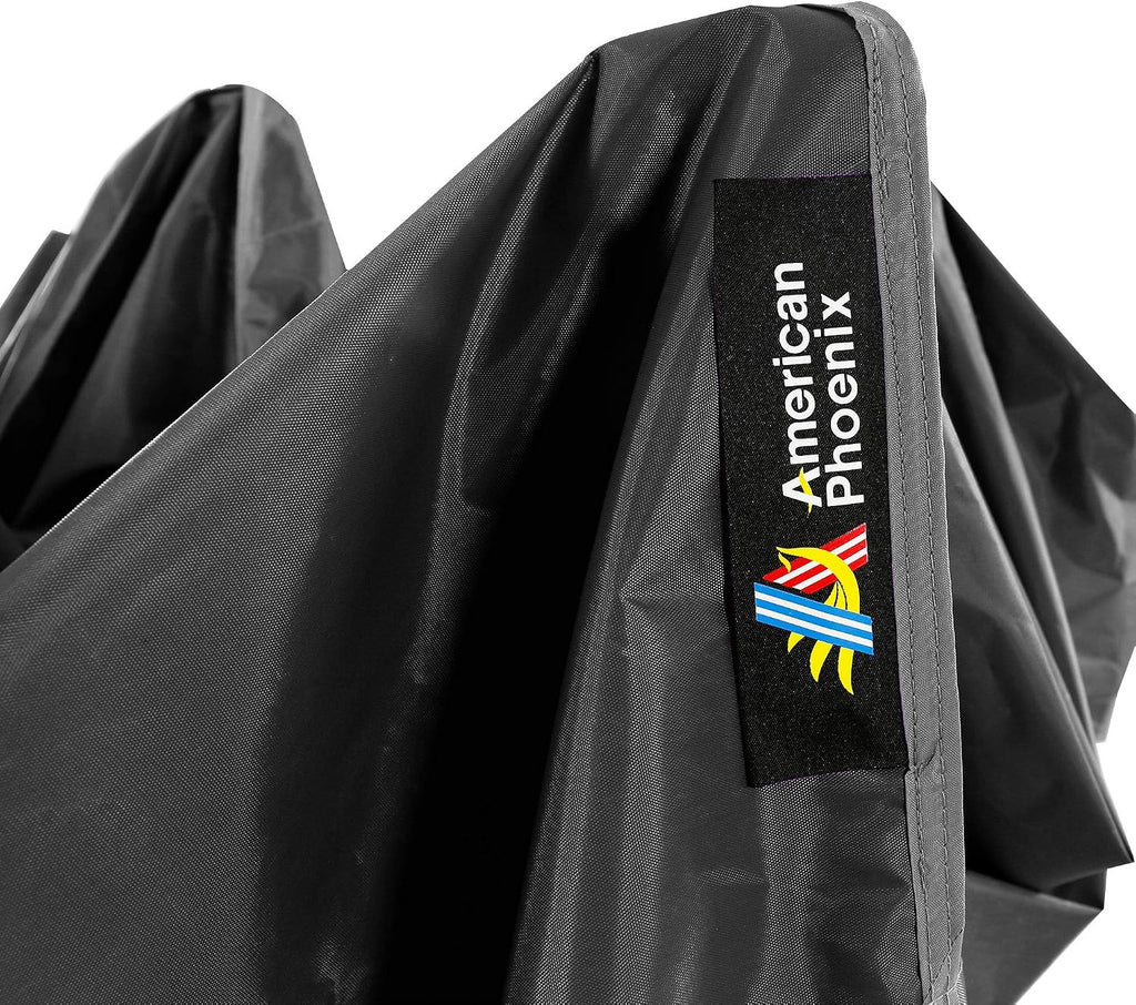 AMERICAN PHOENIX Canopy Tent 10x20 Pop Up Portable Instant Commercial Heavy Duty Outdoor Market Shelter Event Tent (Black w/Roller Bag)