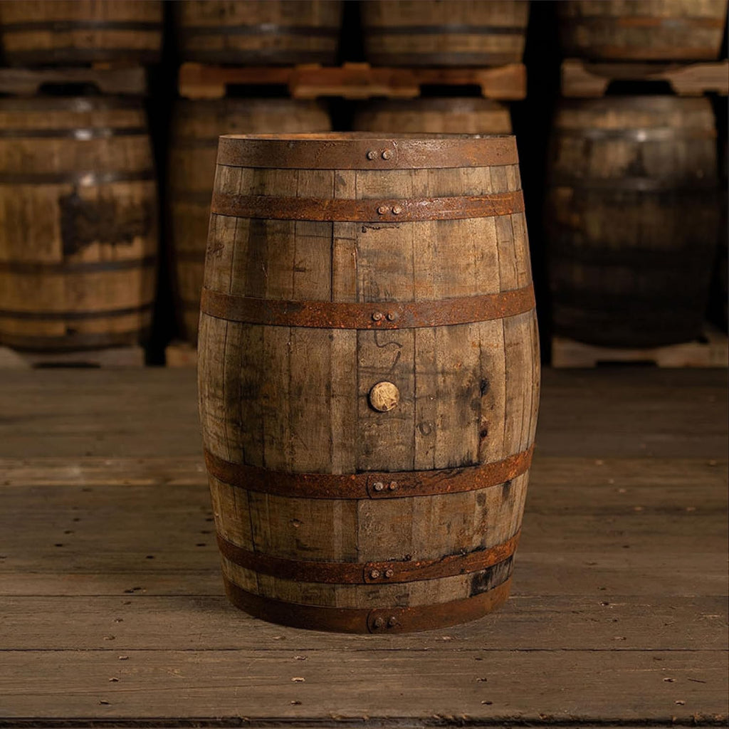 Midwest Barrel Company Authentic Bourbon/Whiskey Barrel (53 Gallon) Used Genuine American White Oak Wood Barrel for Decoration, Furniture & DIY Projects - 2 Barrels