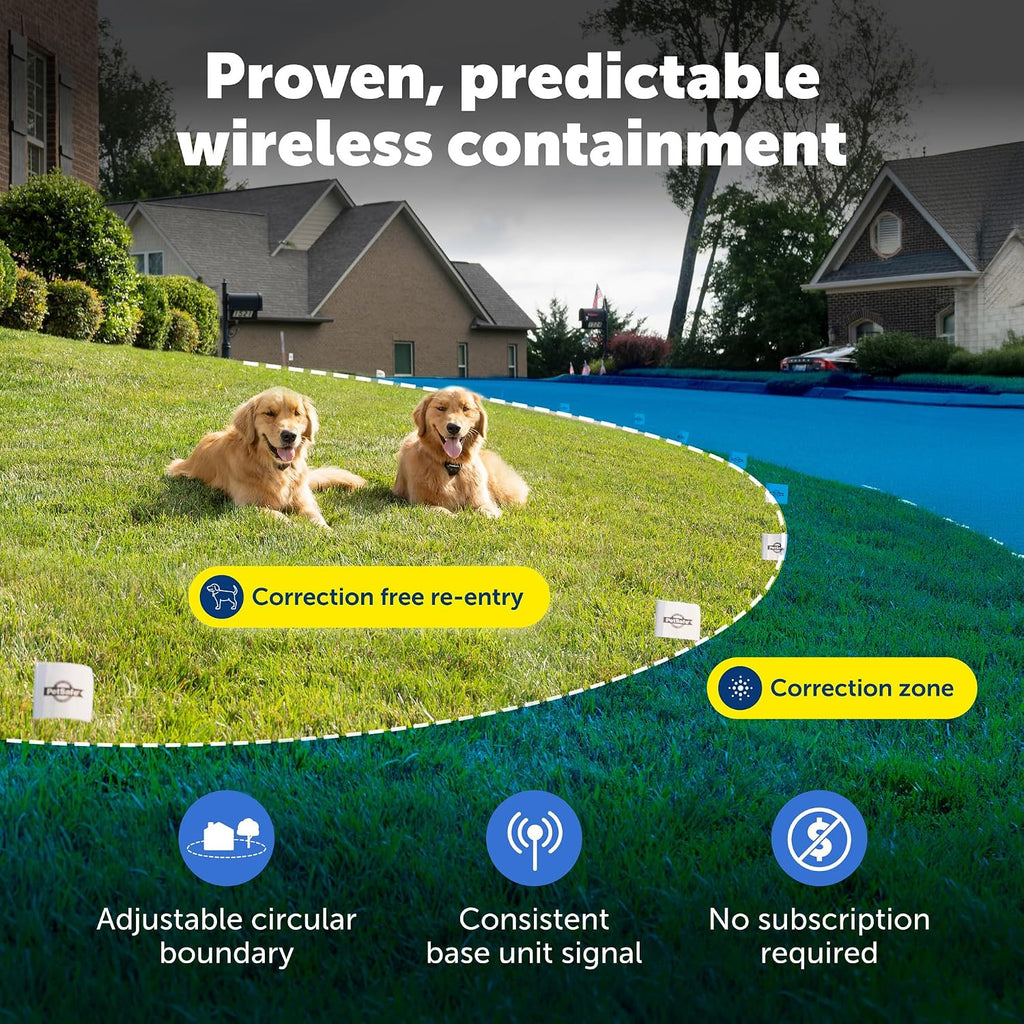 PetSafe Stay & Play Dog and Cat Wireless Fence – Above Ground Electric Pet Fence – from the Parent Company of INVISIBLE FENCE Brand