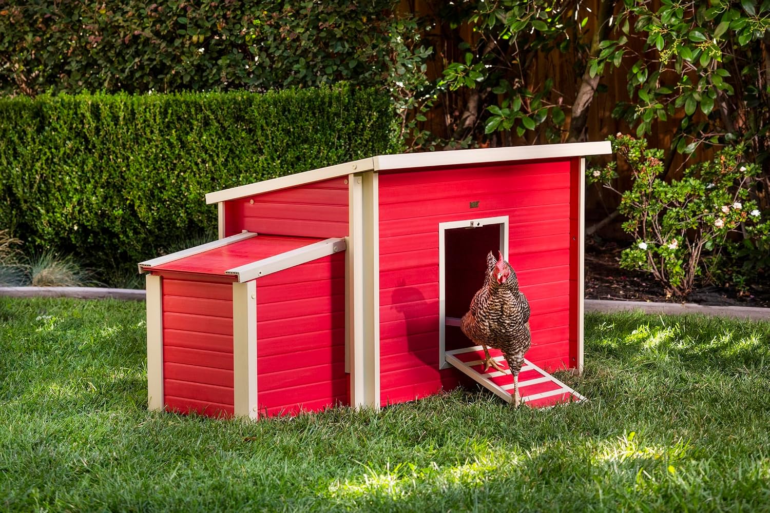 New Age Pet ECOFLEX Fontana Chicken Barn and Pen Combo - Red