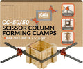 Ellis Manufacturing Company Scissor Column Forming Clamps - Clamp Set for Carpentry & Construction - Net Concrete 12'-36', Bar Size 3/8' x 2.5' x 50'