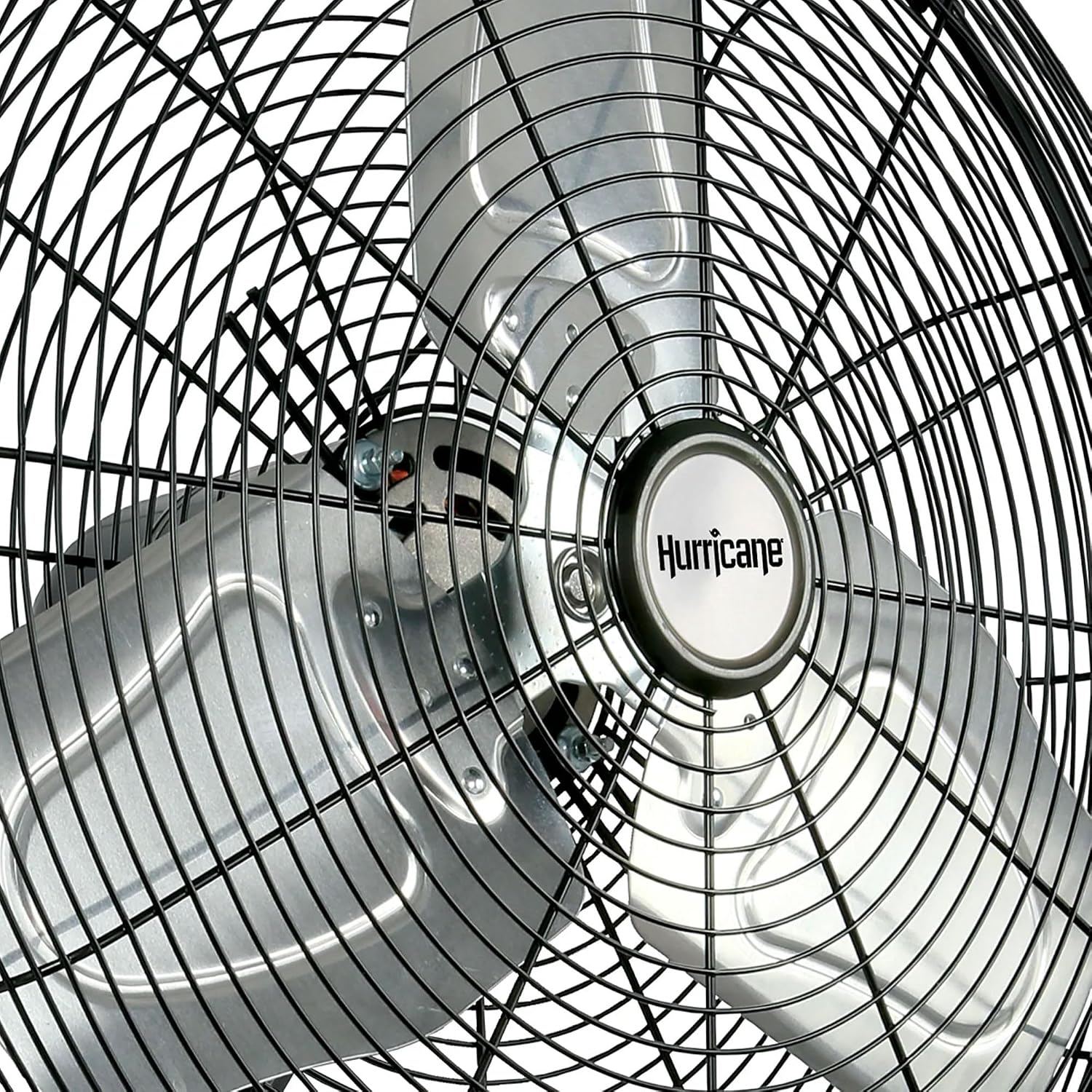 Hurricane 30' Pro Commercial Grade Oscillating Wall Mount Fan, Black - Heavy-Duty All-Metal Corded Electric Air Cooling Unit for Home, Garage, Greenhouse, or Workshop
