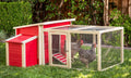New Age Pet ECOFLEX Fontana Chicken Barn and Pen Combo - Red