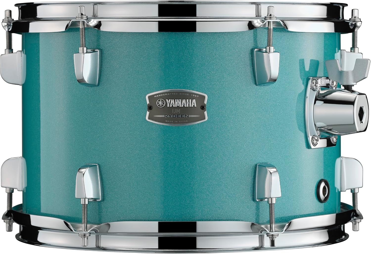 Yamaha Rydeen 5-Piece Drum Set With 20' Bass Drum, Floor Tom, 2 Toms With Ball Clamp And Wood Snare Drum, Turquoise Glitter