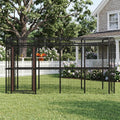 154' Heavy Duty Outdoor Walk-in Bird Cage - Carbon Crystal Board & Metal Aviary for Macaws, Budgies, Conures, Lovebirds & More - Spacious Flight Cage for Large & Small Birds