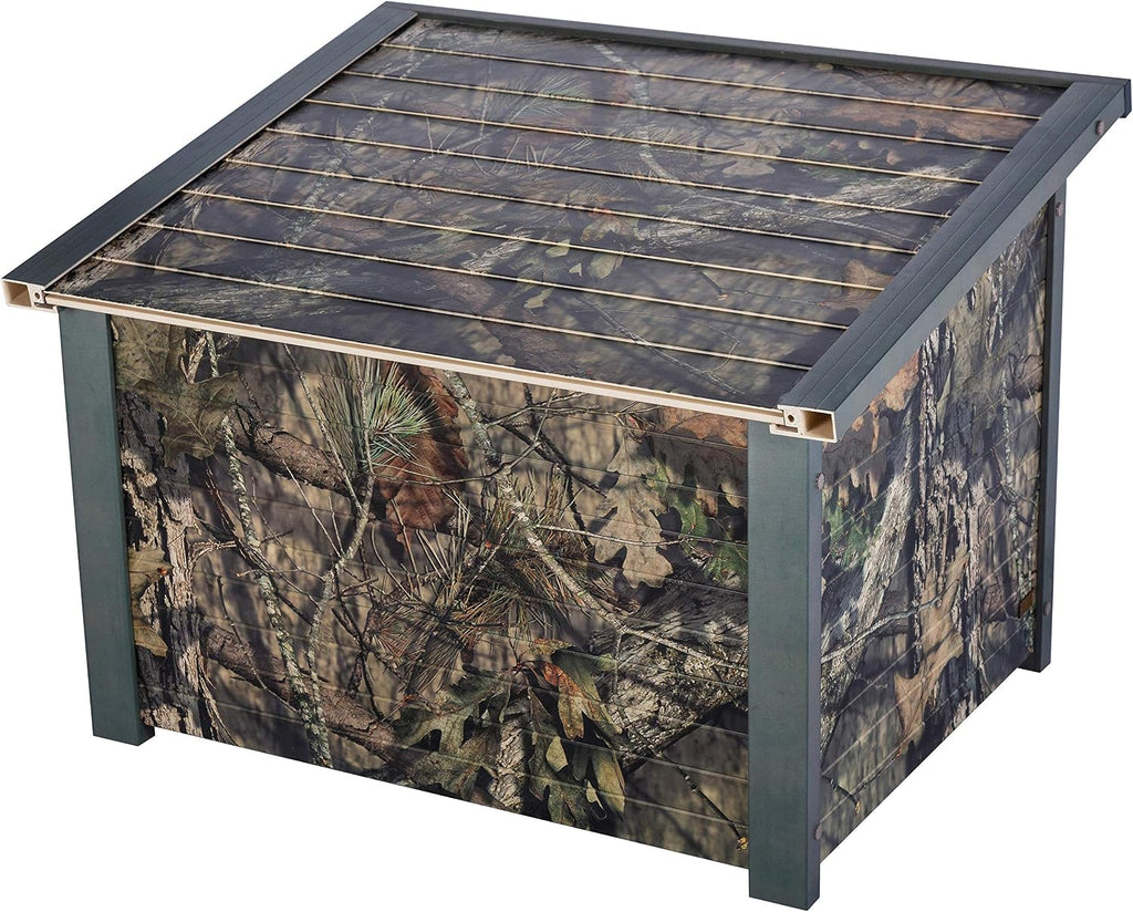 New Age Pet ECOFLEX Rustic Style Outdoor Dog House - Medium Mossy Oak (ECOH206M)