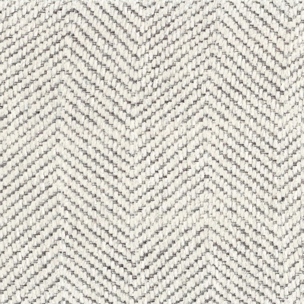 HomePop 24' Large Round Storage Ottoman - Cream Chevron Woven