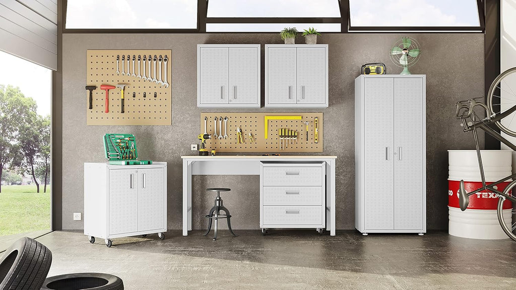 Manhattan Comfort Fortress Storage Units, White